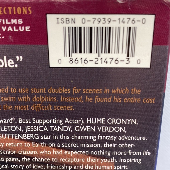 Cocoon VHS Fox Selections Science Fiction Fantasy Adventure Ron Howard Movie - Picture 4 of 10